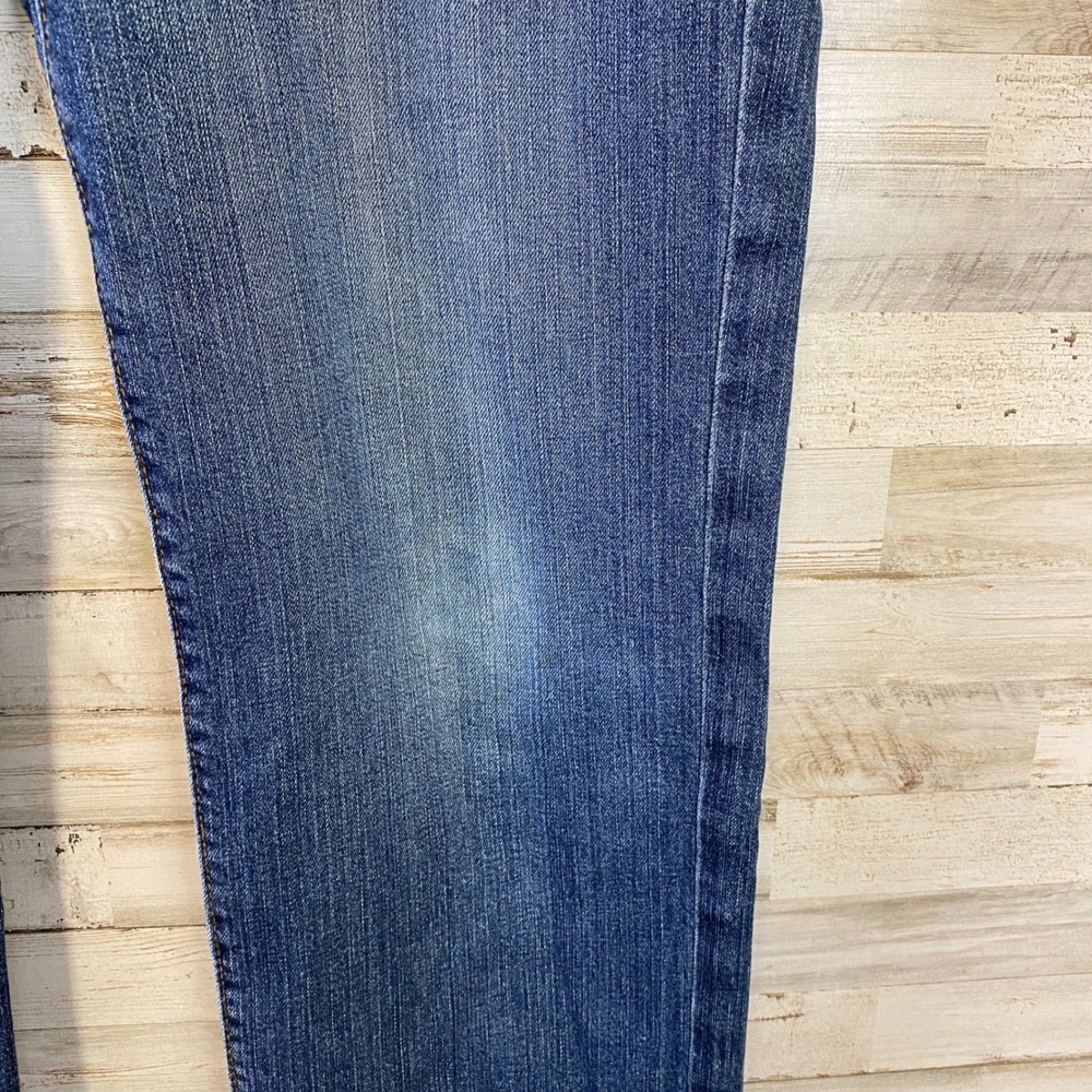 WORN Aged Denim Jeans Men 36x34 Blue Denim Straight Designer Streetwear - Picture 15 of 16